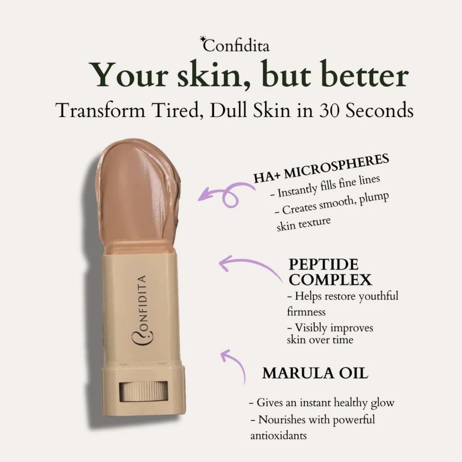 Confidita® Beauty Balm Serum Boosted Skin Tint